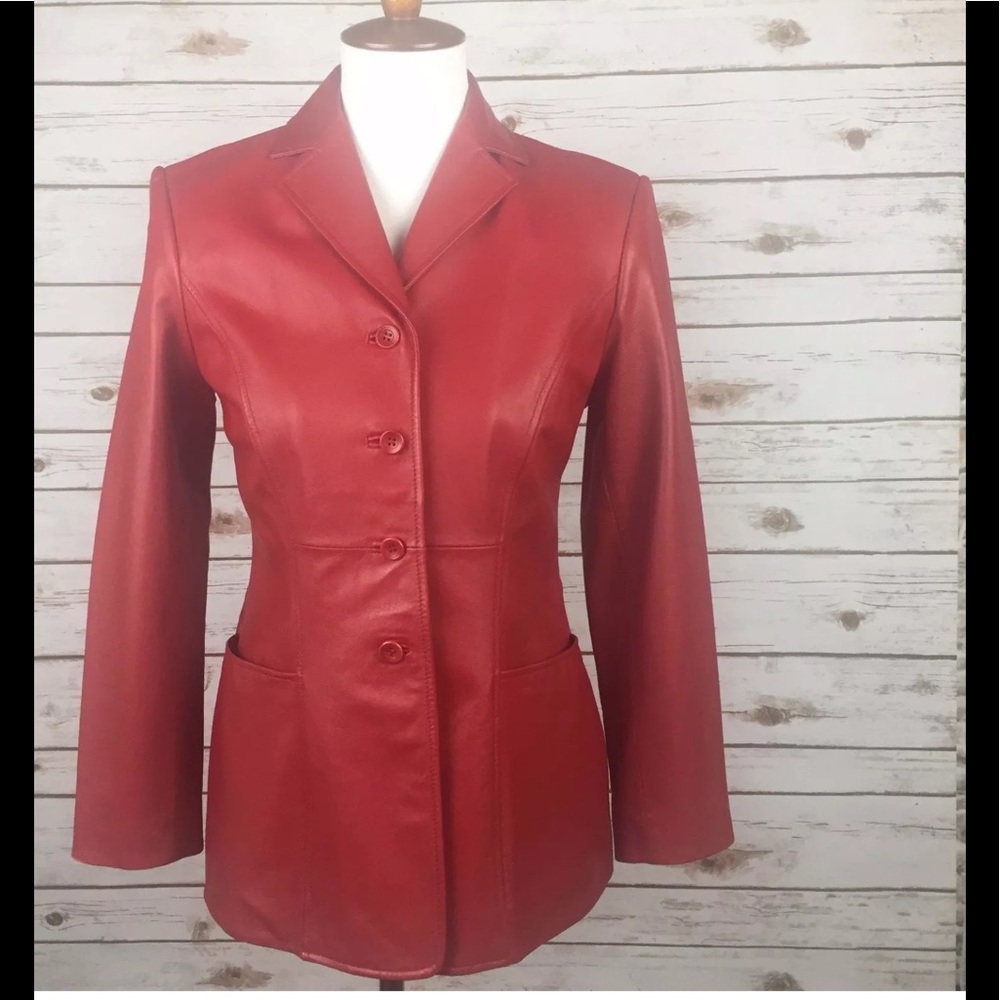 ViNTaGE NORDSTROM Entier Lined Leather Jacket P2