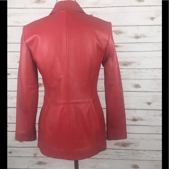 ViNTaGE NORDSTROM Entier Lined Leather Jacket P2 - Picture 5 of 7