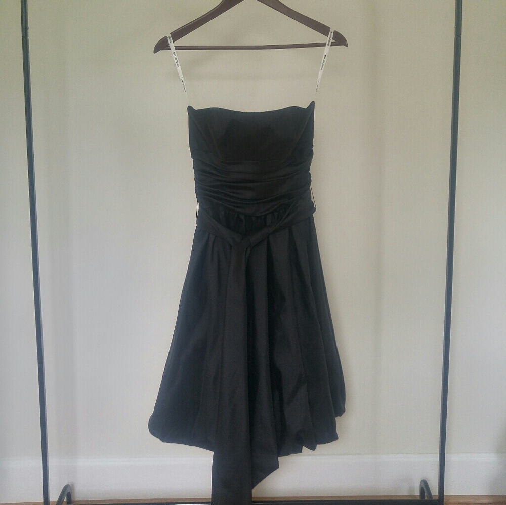 Black Strapless David's Bridal Formal Dress