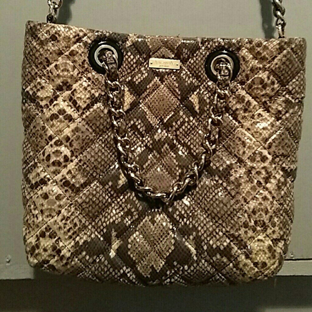 KATE SPADE Quilted PYTHON Handbag/Tote