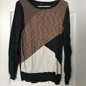 Brown/Black/White Geometric Sweater