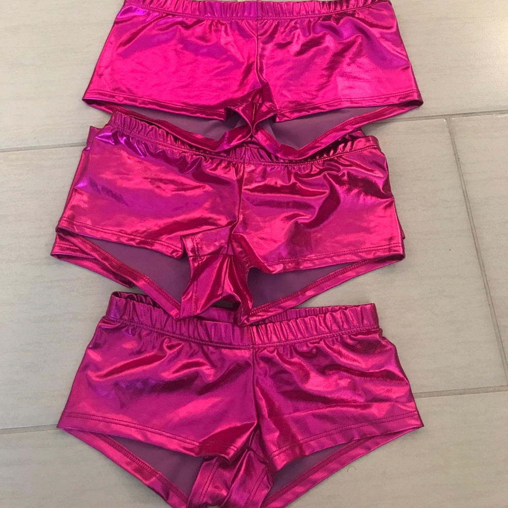 Metallic Pink Shorts