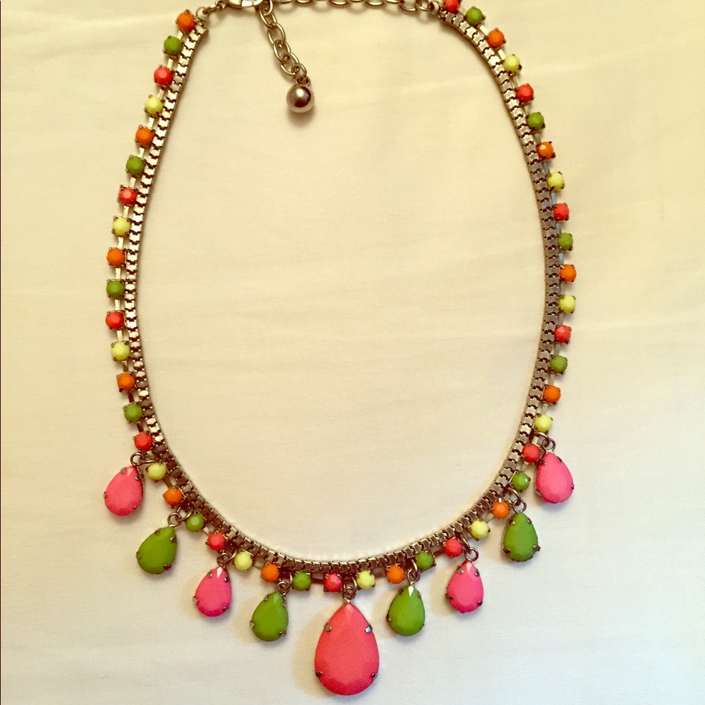 Colorful statement necklace