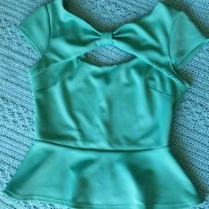 Cut out Peplum top