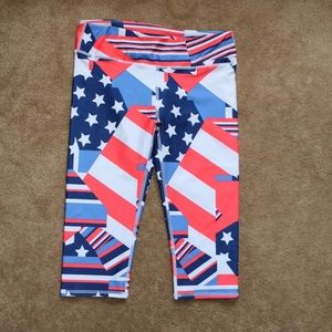 Patriotic Fabletics Salar Crop Capris