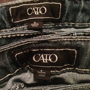 2 pairs of Cato blue jeans size 6