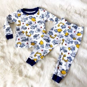 ⭐️ Snug Fit Construction Trucks Pajama