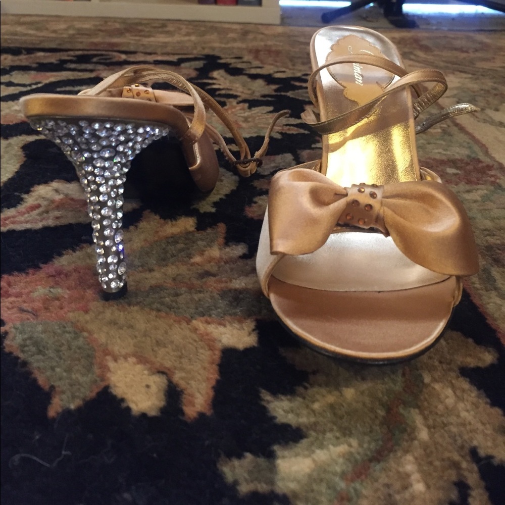 Delman diamanté heels