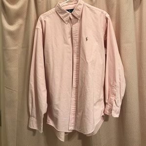 Orange Seersucker Ralph Lauren Button Down
