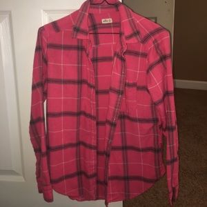 Pink Hollister Flannel