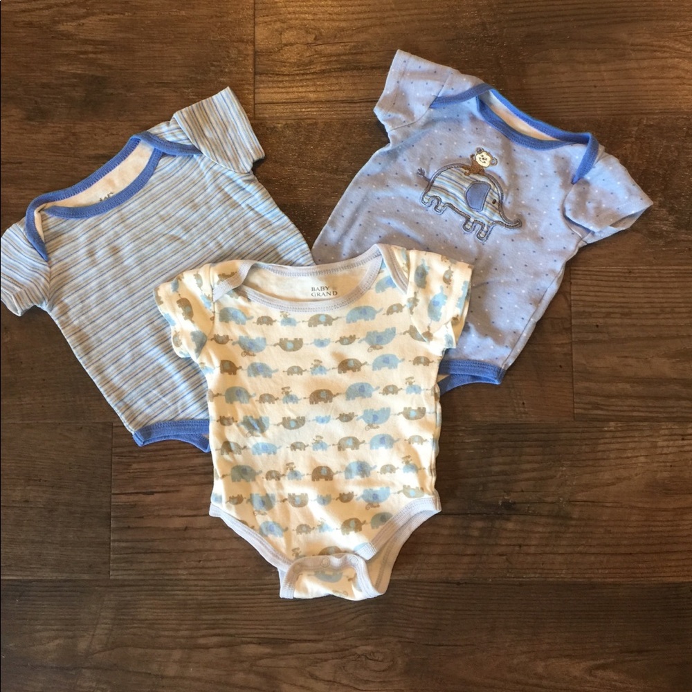 3 baby grand onsies