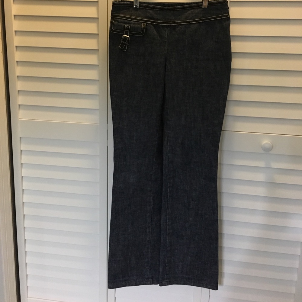 Michael Kors side zip flare leg jeans