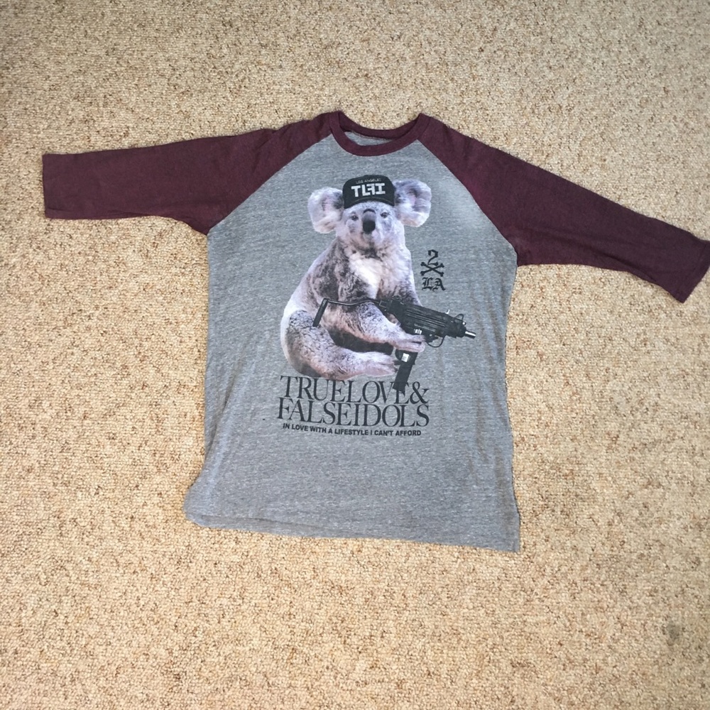 True Love and False idols baseball tee