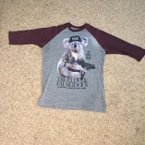 True Love and False idols baseball tee