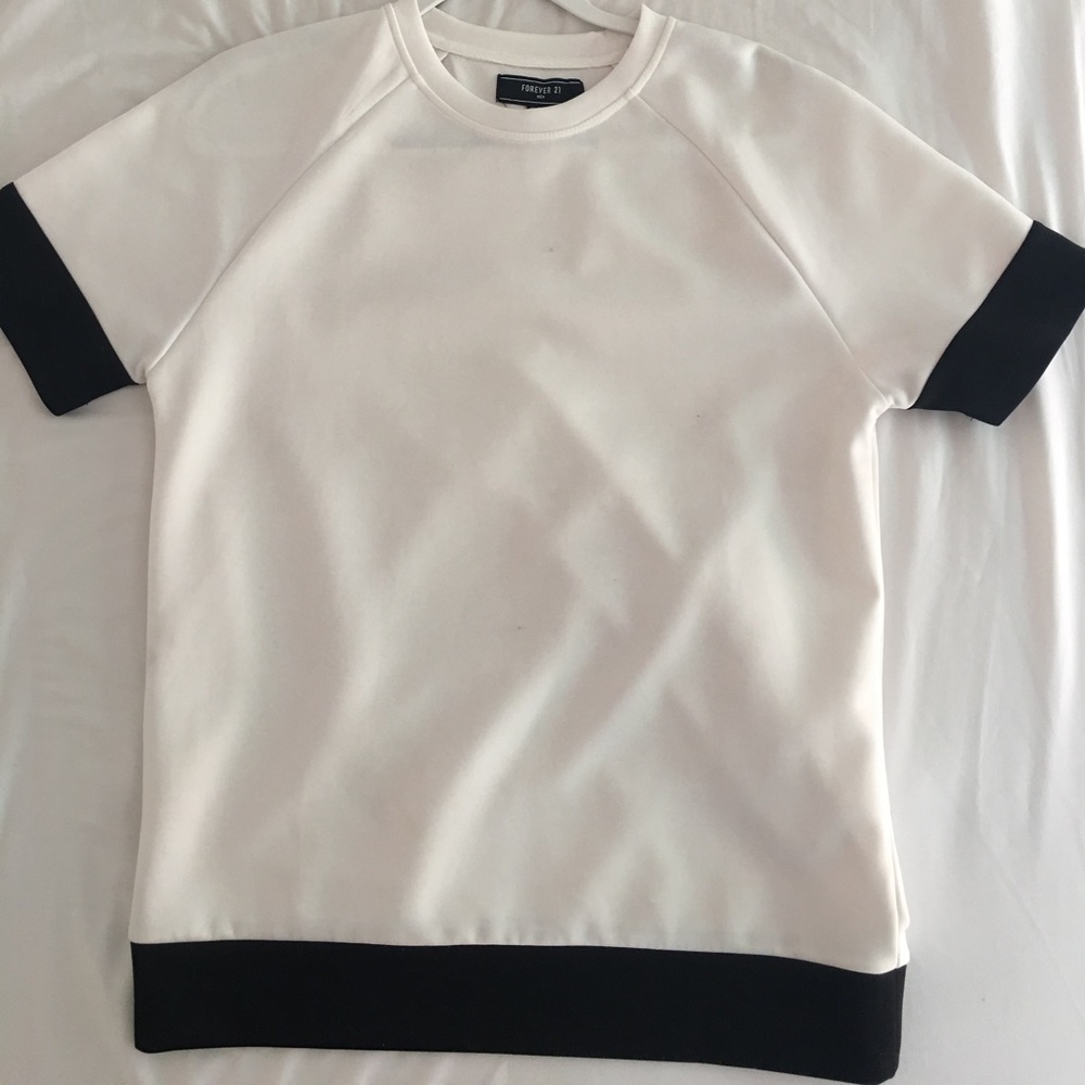 Neoprene Black and White Shirt