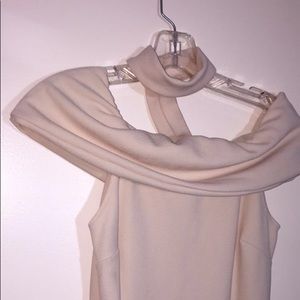 Nude midi bodycon dress/choker