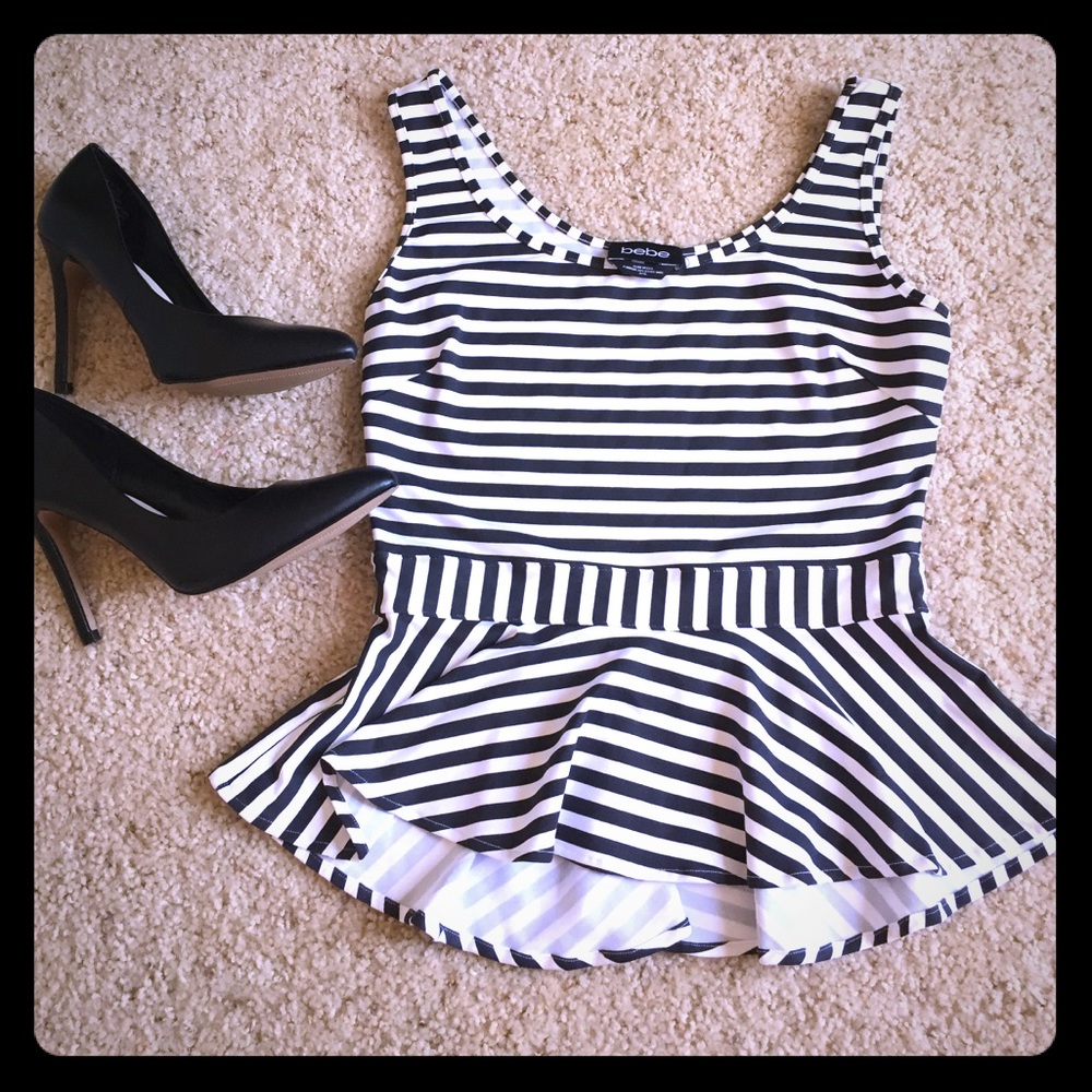 Bebe Peplum Top