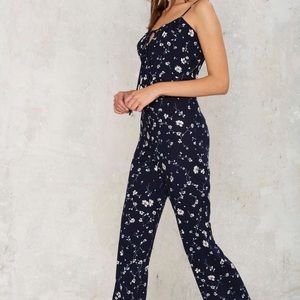 NWOT Nasty Gal Floral Jumpsuit