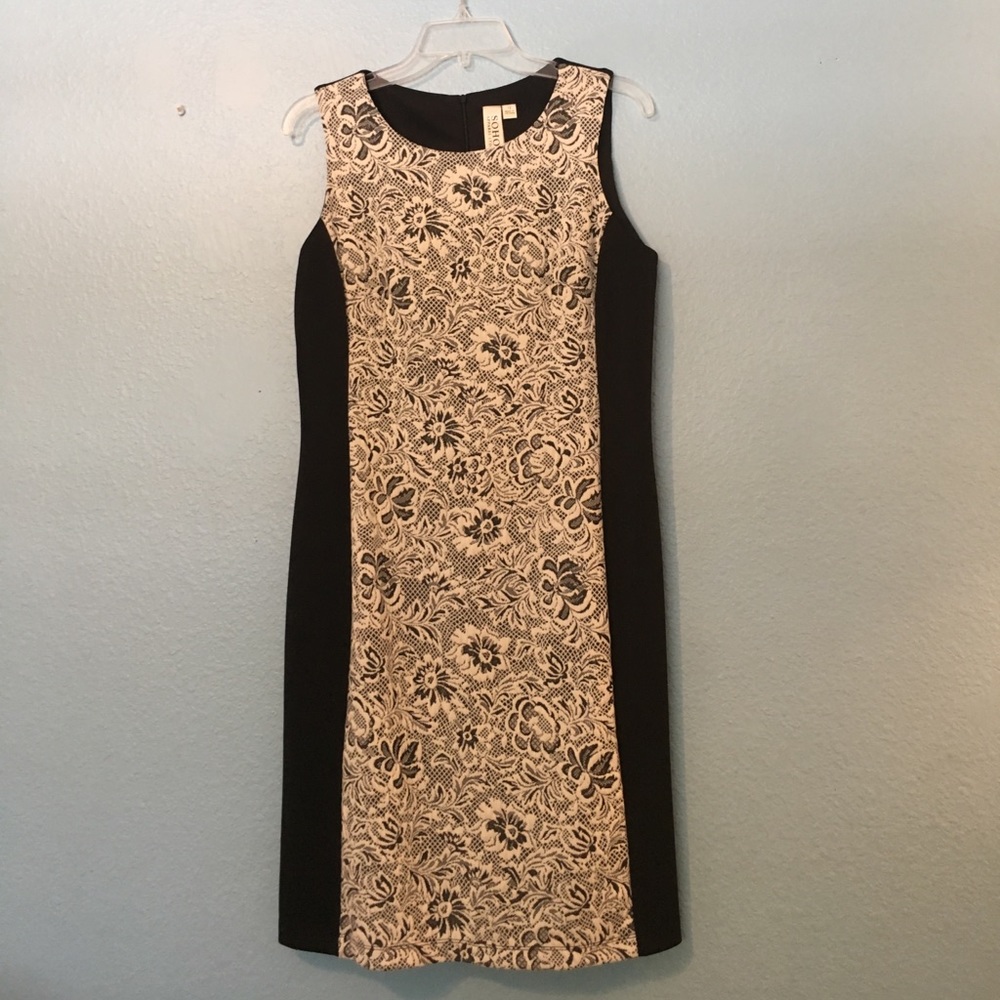 SOHO Apparel black dress with lace detailing