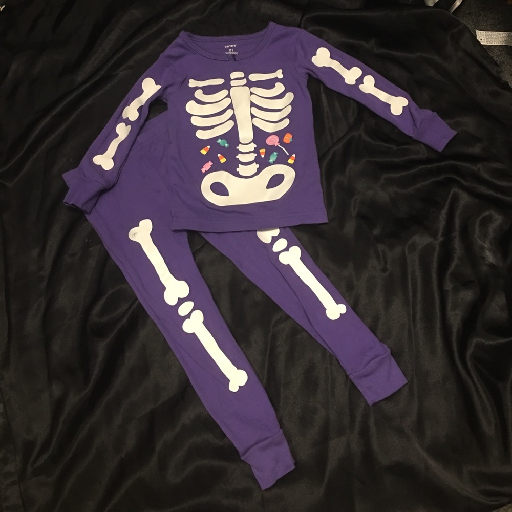 Glow in the dark Halloween pajamas