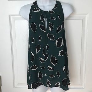 LOFT Leaf Print Halter M