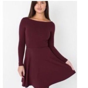 New burgundy American Apparel Dress