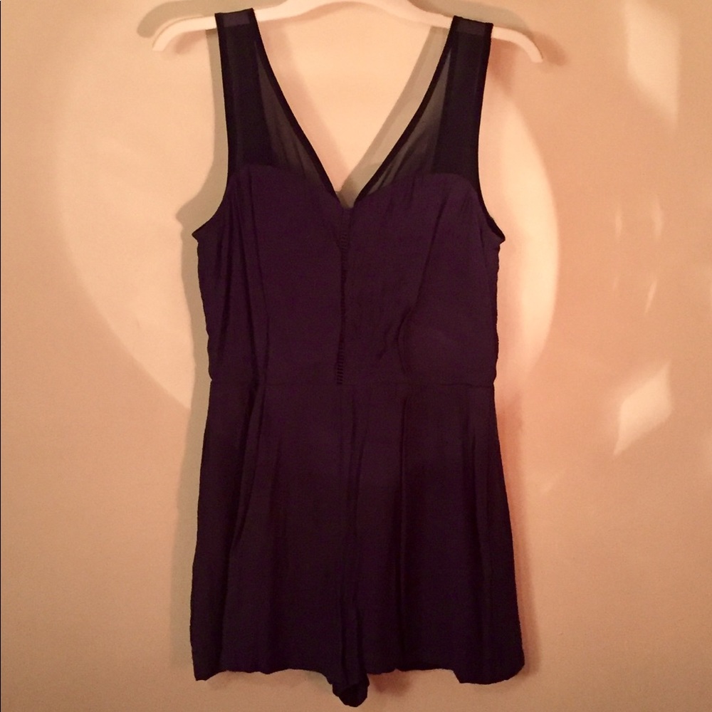 BCBG - Navy low back romper