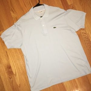 Men's Lacoste polo. Light blue. Size 6 L/XL