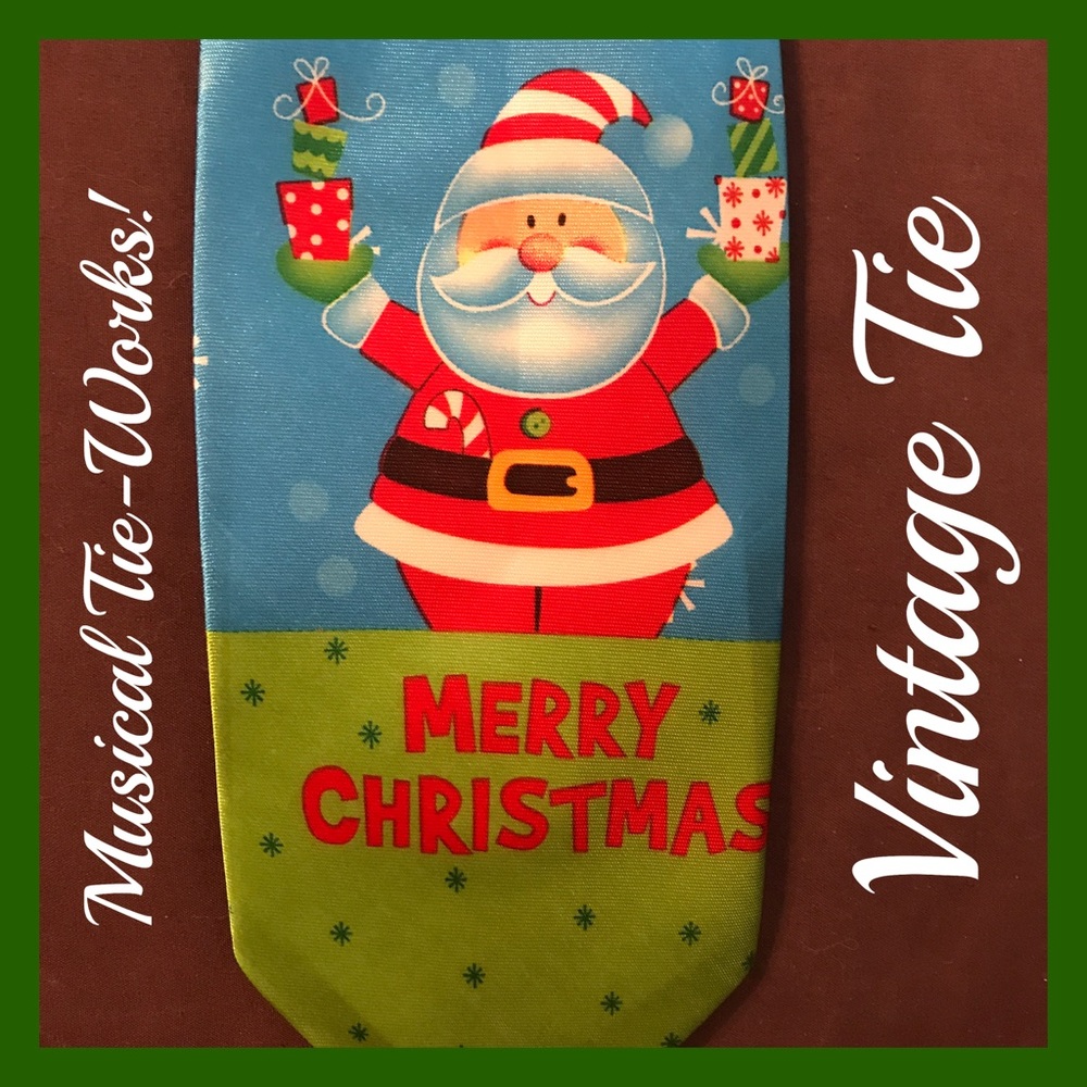 Vintage Santa Clause Musical Tie