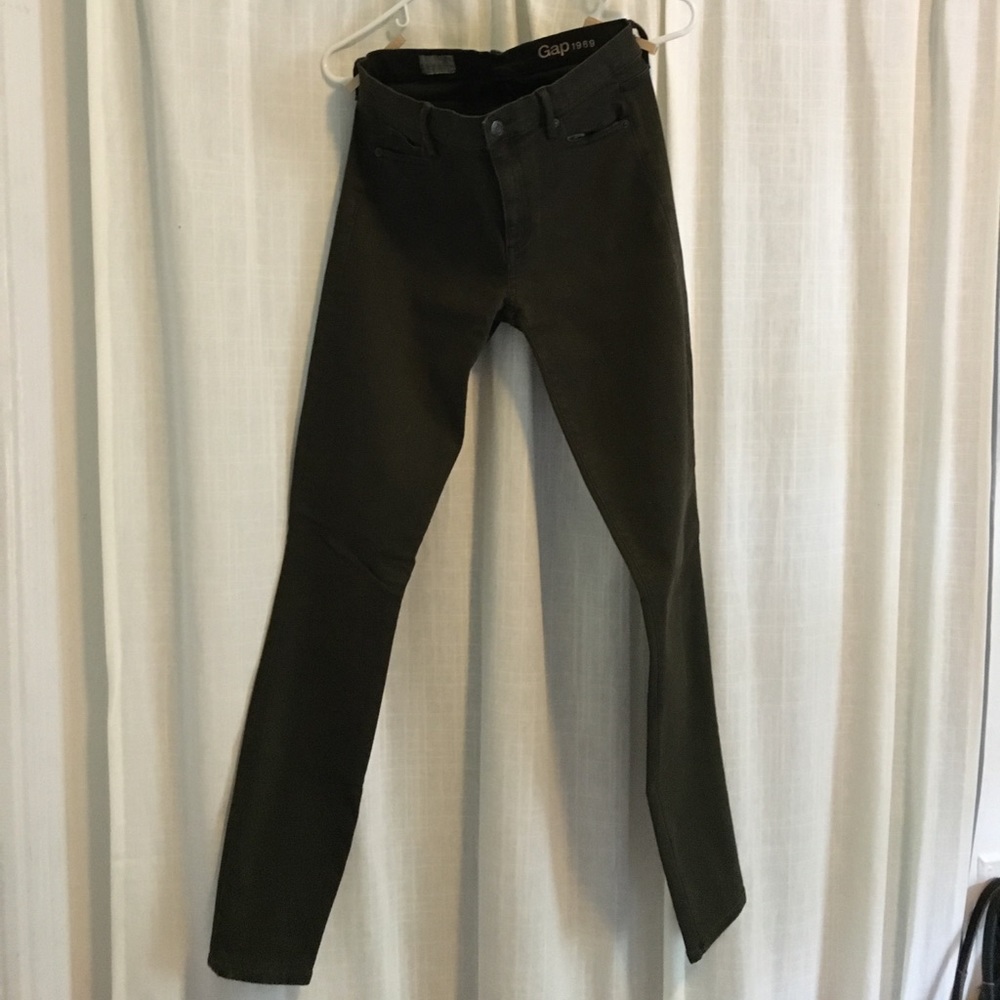 Dark Olive Resolution True Skinny jeans