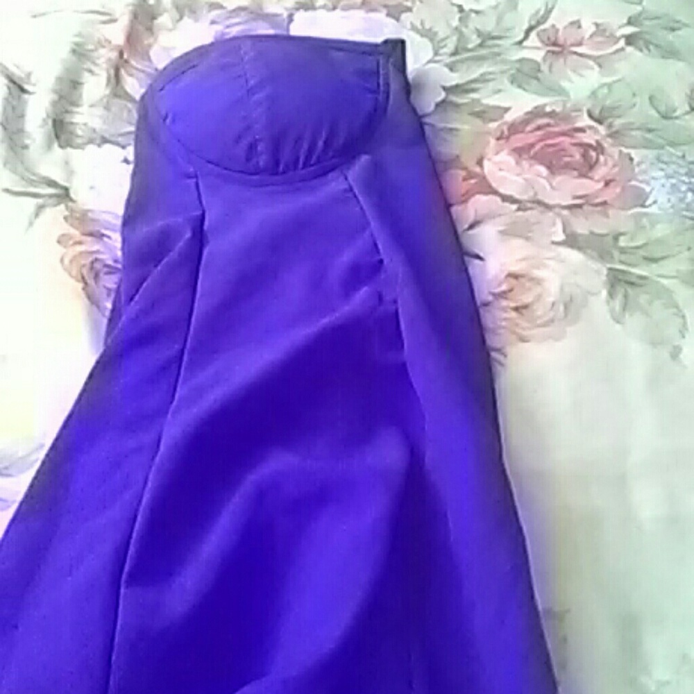 Blue Strapless Shirt