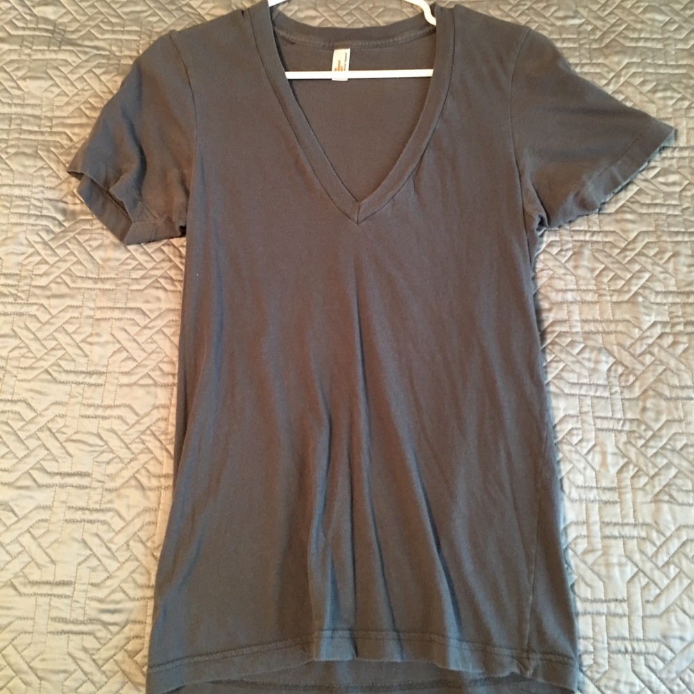 American Apparel Grey v-Neck shirt