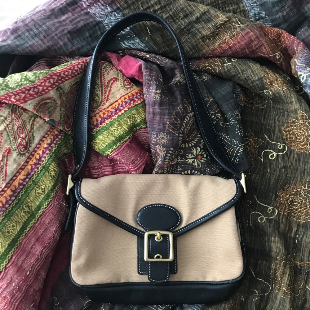 small tan coach purse