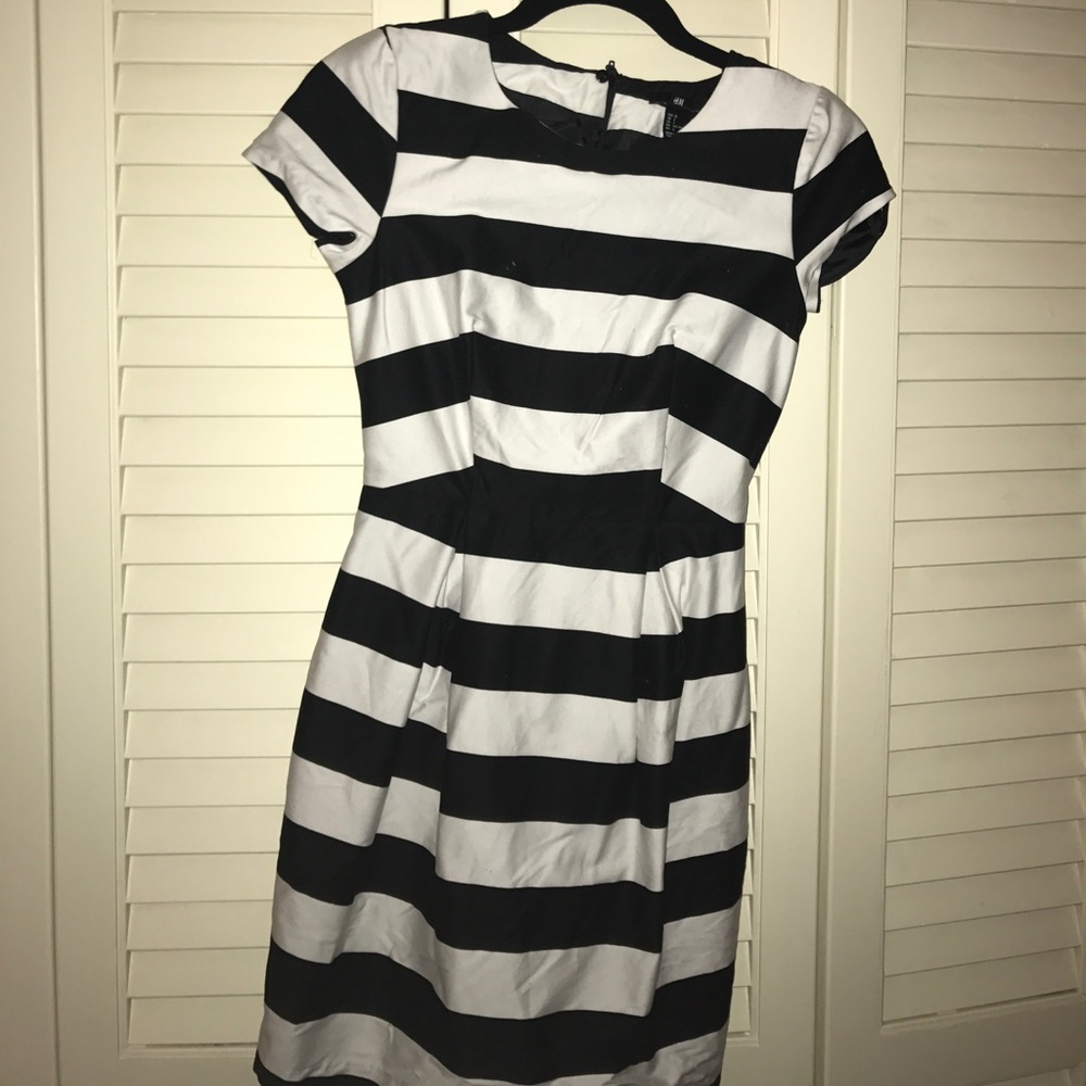 Striped shift dress