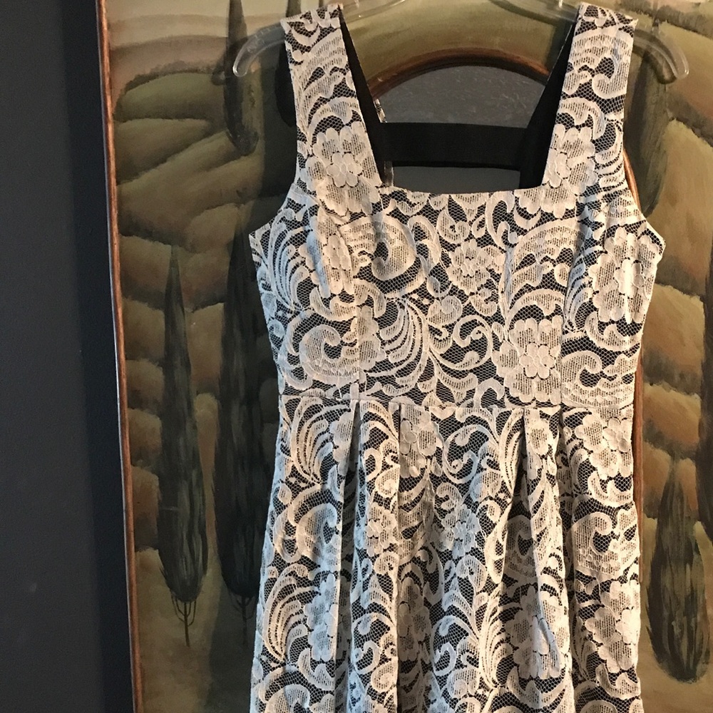 Black & White Lace Dress