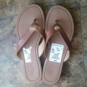 Coach sandals, NWT