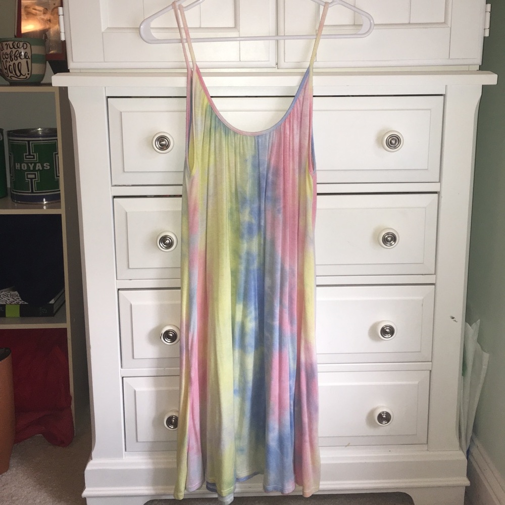 Entourage Colorful Tie Dye Cotton Dress