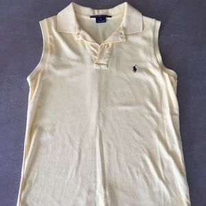 Yellow Sleeveless Ralph Lauren Polo (SMALL)