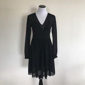 MICHAEL Michael Kors Black Sheer Lined Dress