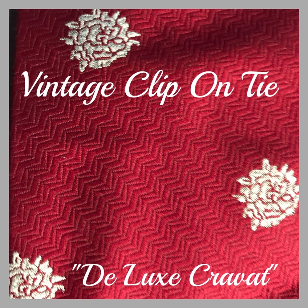 Vintage Clip On Tie