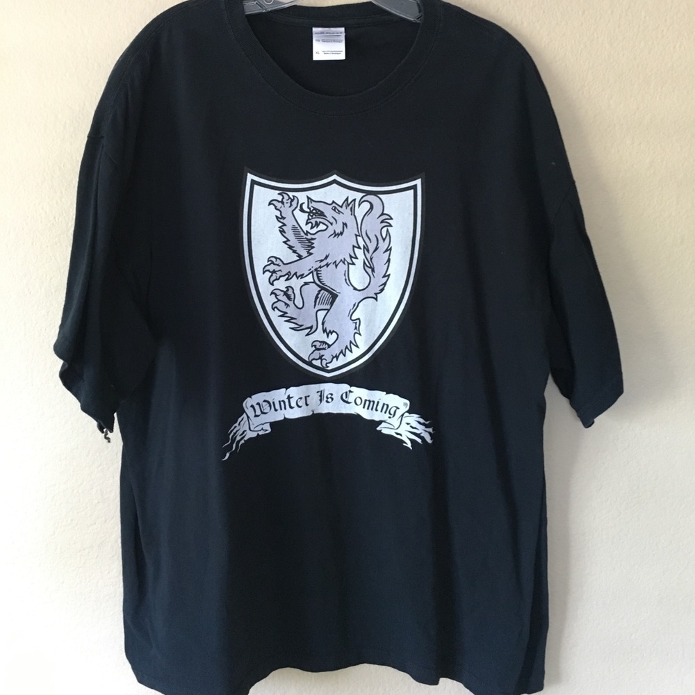 ⚔️Game of Thrones black short sleeve T-shirt