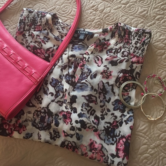 Chaps Tops - Flowered blouse