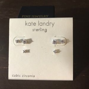 Kate Landry Jewelry - NWT Diamond (CubeZ)Stud Earrings!X 3 sets Kate Landry Jewelry - NWT Diamond (CubeZ)Stud Earrings!X 3 sets