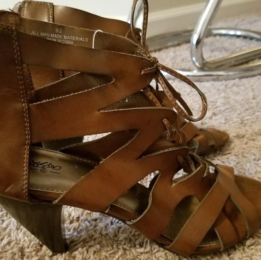 Mossimo-Brown Stylish Sandals (Heels)