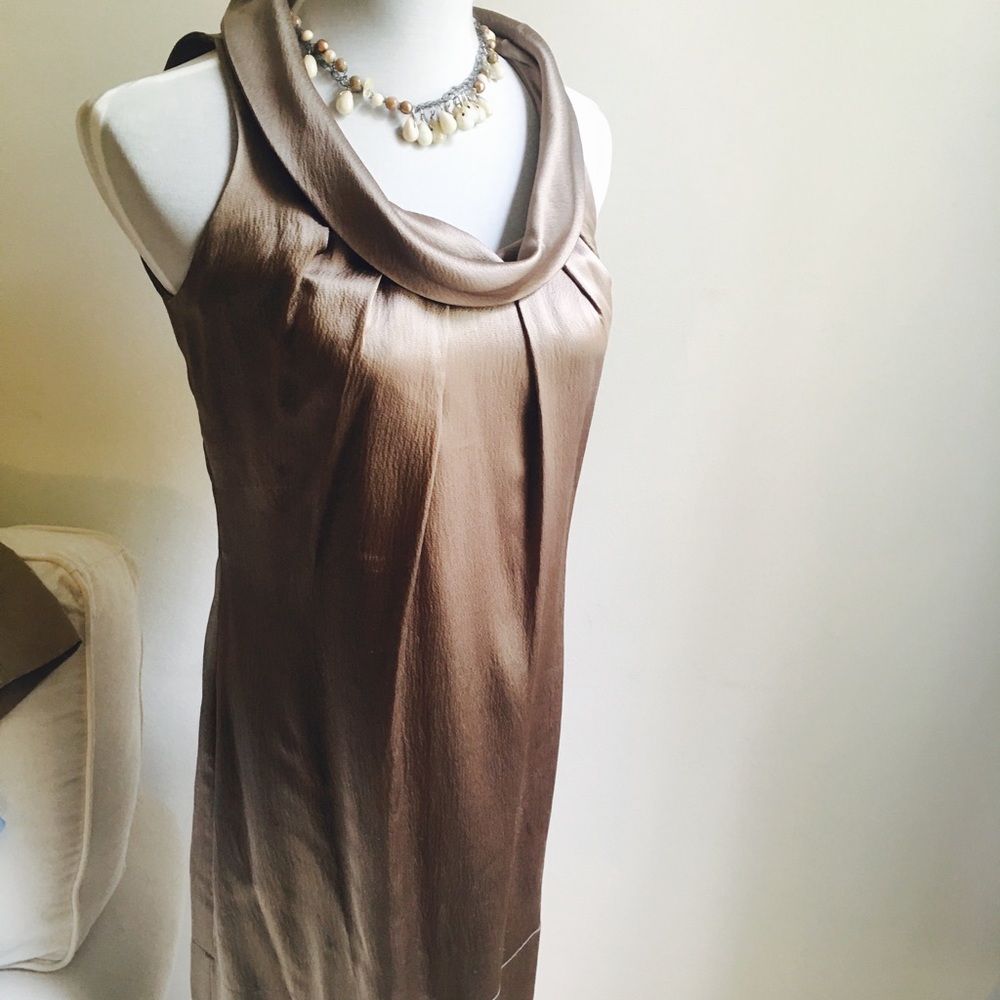 Bronze designer dress. Amazingly co