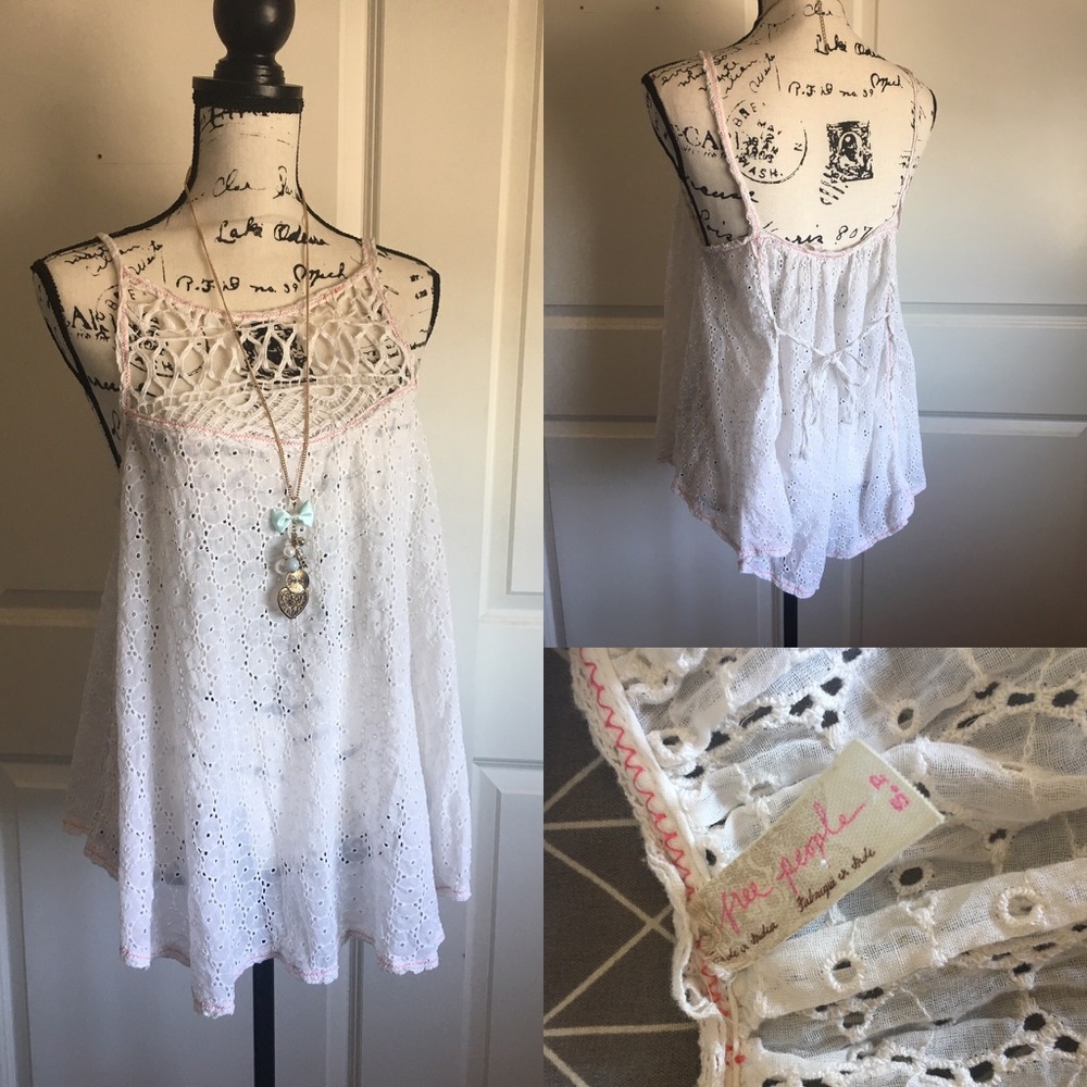 Free People eyelet tank