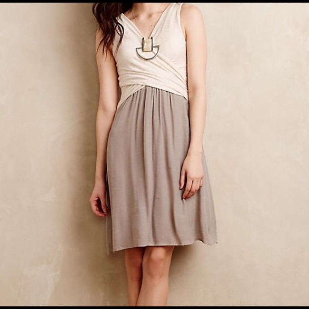 Anthropologie Amadi Lola Cross Wrap Front Dress