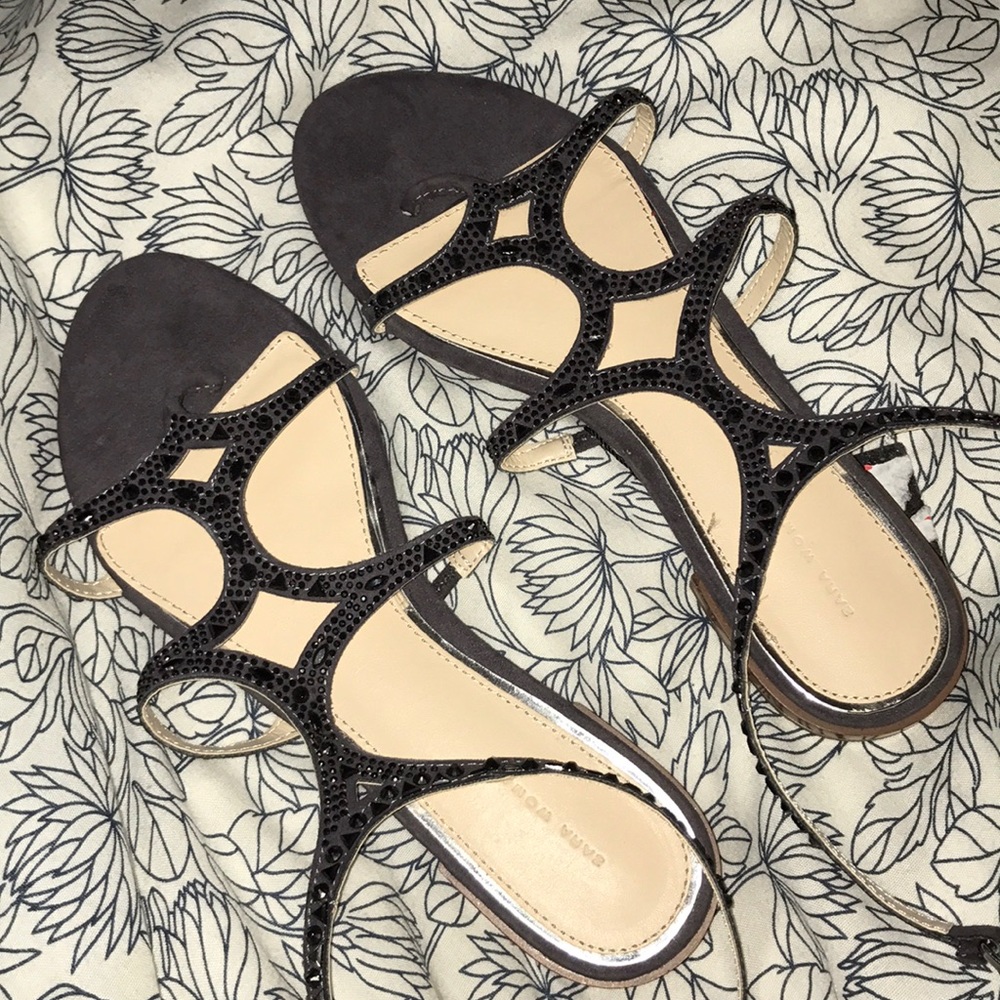 Zara Jeweled Sandals, size 8