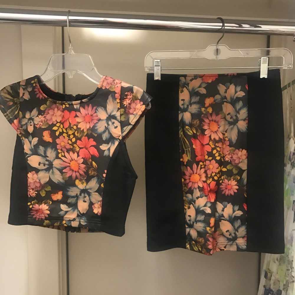 MINKPINK Floral Two-Piece Dress