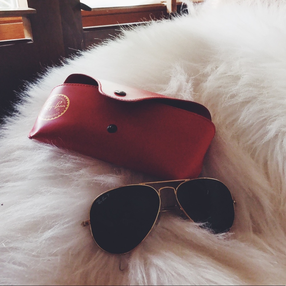 Kids gold framed ray bans